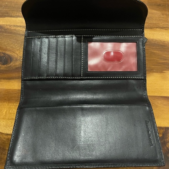 Dooney & Bourke Signature Heart Trifold Wallet - Picture 4 of 6